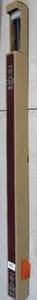 lot 309 image: 36 in. - 72 in. Mix and Match Telescoping 1 in. Single Curtain Rod in Matte Black