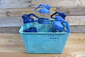 lot 12 image: Lot of FOUR water bottles