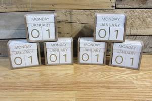 lot 38 image: Lot of Perpetual Block Calendars
