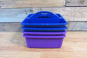 lot 79 image: Carrying School Caddy in Blue & Purple (4)