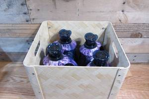 lot 104 image: Four Bottles of Downy infusions Calm w Storage Container