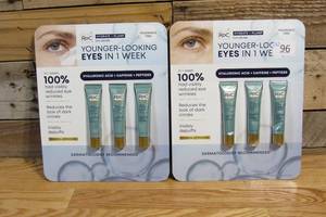 lot 96 image: Two RoC Hydrate and Plump Eye Cream 0.6 oz 3-pack