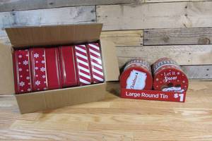 lot 113 image: 12 - Holiday Cookie Tins