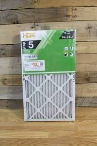 lot 127 image: 3Pack HDX 14x24x1 FPR 5 Furnace Filters