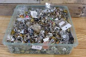lot 136 image: HUGE lot of rings