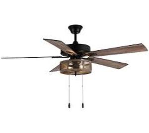lot 169 image: River of Goods 52W Dixsie Caged Farmhouse Ceiling Fan