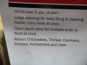 lot 128 image: 2 Meijer Square Seed Feeders - Green Roof