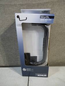 lot 180 image: KOHLER Worth 1002 268 404 Worth 10 in. Towel Arm-Oil Rubbed Bronze