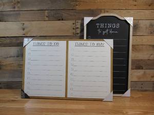 lot 174 image: Two Large Things To Do Reusable Signs