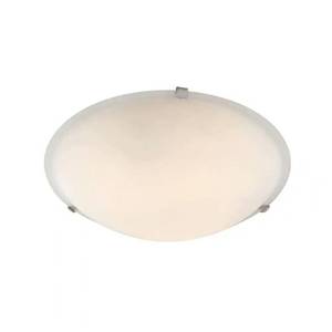 lot 196 image: Bel Air Lighting 15 in. 3-Light Brushed Nickel Flush Mount Ceiling Light Fixture with Marbleized Glass Shade