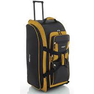 lot 214 image: Multi Pocket Upright Duffel by Travelers Club - Mustard Yellow