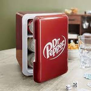 lot 224 image: Retro Branded 6-Can Mini Fridge