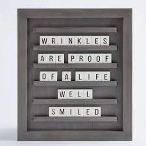 lot 227 image: Life Well Smiled Sign