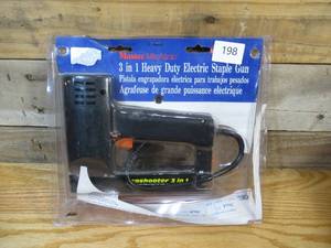 lot 198 image: Master Mechanic - 3 in 1 Heavy Duty Electric Staple Gun