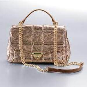 lot 336 image: Metallic Faux-Snake Crossbody