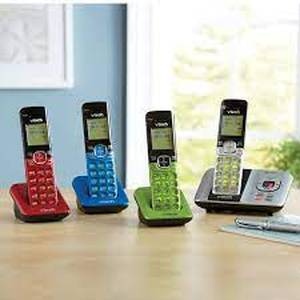lot 267 image: V-Tech 4-Handset Answering System with Caller