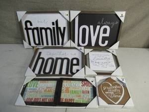 Home Family Love Laundry Theme Home Wall Decor