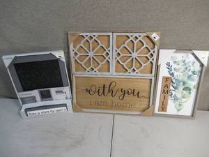 Grey Trim Home Wall Shelf Decor