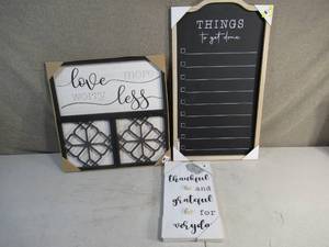 To-Do Chalk Board Bath and Home Wall Decor
