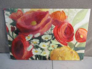 24 x 36 Rose Daisy Lilly Canvas Paint