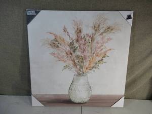 Limited Edition 30 x 30 Fern Vase Canvas Painting