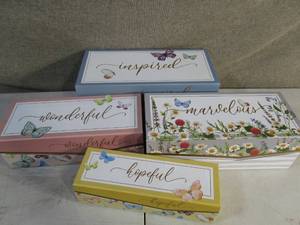 Set of 4 Inspired Wonderful Hopeful Gift Boxes
