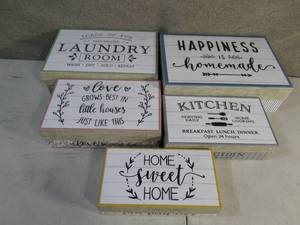 Set of 5 Kitchen Home Laundry Theme Gift Boxes