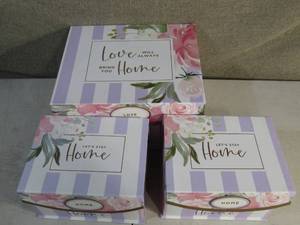 Set of 3 Love Floral Theme Gift Boxes