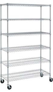 lot 86 image: 6-Shelf Wire Shelving Unit