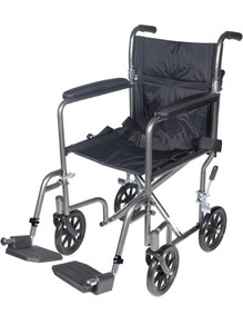 lot 2456 image: Drive Medical Folding Transport Wheelchair