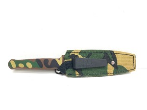 lot 28 image: Unused GERBER Fixed Blade Camo Handle Fighting Knife