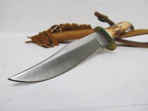 lot 68 image: Ole Smoky Dakota Mini-Skinner Bone Handle Fixed Blade Knife