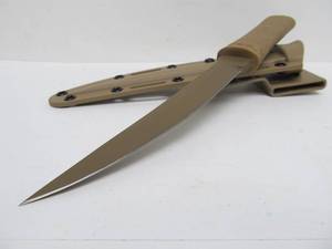 lot 70 image: Unused CRKT Hissatsu Tactical Tanto Knife - Desert Tan