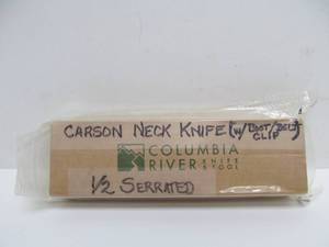 lot 108 image: Unused CRKT Carson Fixed Blade Neck Knife