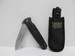 lot 131 image: Large Unused GERBER Applegate & Fairbairn Combat Folder Folding Knife