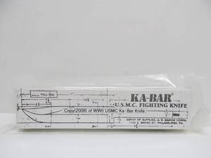 lot 119 image: Unused 2008 KA-BAR U.S.M.C. WW2 Fighting Knife