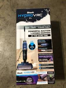 lot 8 image: Shark HydroVac XL 3-in-1 bagless corded stick vacuum, mop and self-cleaning system for hard floors and area rugs WD101 Customer Returns See Pictures