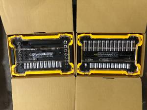 lot 20 image: DEWALT 38 in. and 12 in. Drive Mechanics Tool Set with Toughsystem Trays (85-Piece)  Customer Returns See Pictures