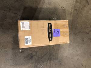 lot 50 image: Rubbermaid FastTrack Garage 24 in. H x 24 in. W x 10-12 in. D Tool Cabinet Kit Rail Storage System Customer Return review pictures