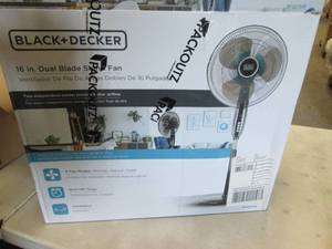 BLACKDECKER 16 Dual-Blade Pedesta...