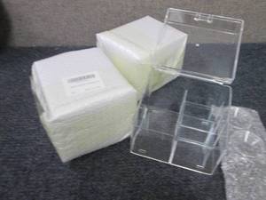 3 Clear Storage Boxes...
