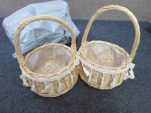 2- 2pc Small Woven Basket Sets...