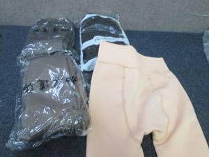 4 Pair Small Fleece Lined Footed Le...
