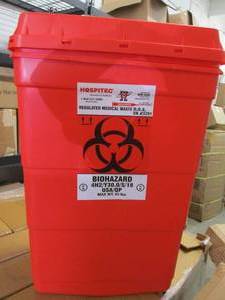 4- 18 Gallon Biohazard Containers...