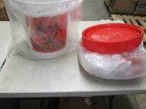 5 Gallon Biohazard Bucket, Biohazar...