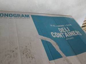 Box of Monogram 12 oz Deli Containe...