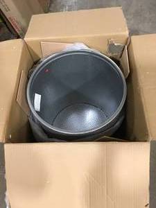 lot 15 image: Braeburn Silver Hammered Iron Acccent Table  Customer Returns See Pictures