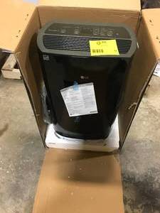 lot 18 image: LG PuriCare 50-Pint Dehumidifier with Clear Bucket with Handle and Drain Pump, Wi-Fi Enabled   Customer Returns See Pictures
