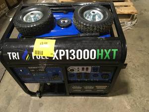 lot 25 image: DUROMAX 13,000-Watt10,500-Watt Tri-Fuel Remote Start Gasoline Propane Natural Gas Portable Generator with CO Alert  Customer Returns See Pictures