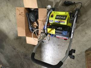 lot 39 image: Ryobi 1700 PSI 1.2 GPM Pressure Washer Customer Returns See Pictures